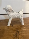 Vintage Nelson McCoy Pottery No. F51 Mold White LAMB 6" Planter