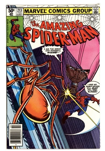 Amazing Spider-Man #213 VF+ 8.5 1980 Newsstand John Romita Jr. Cover