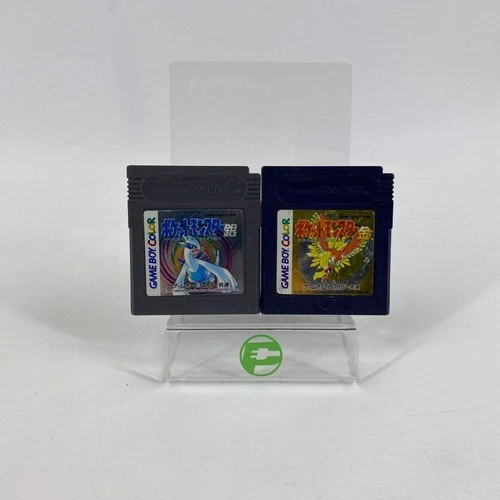 Lot of 2 Nintendo Game Boy Color Games Pokemon Gold Silver JP