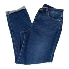 NYDJ Women  s Size 10 Sheri Slim Jeans Lift Dark Wash Blue Denim 3946