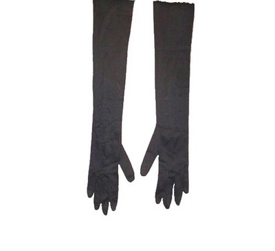 Vtg Long Satin Opera Gloves 6 Formal Elegant Evening Wear Old Money Whimsigoth