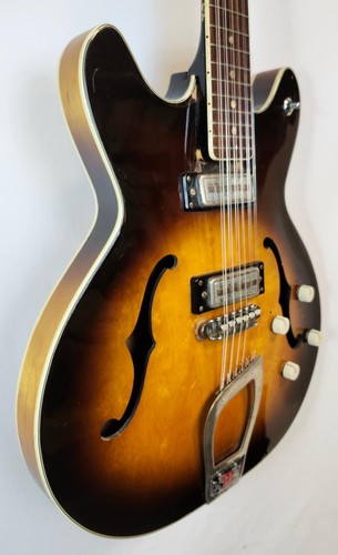 Hagstrom Vintage 1967 Viking 12 Hollowbody 12 String Guitar VSB - Picture 3 of 16