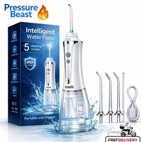 INTELLI Cordless Water Flosser Dental Oral Irrigator Teeth Cleaner Floss 5 Tips