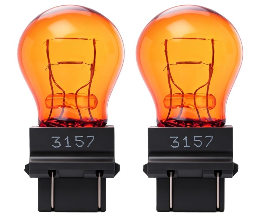 amber　2枚 3157A(Amber) Light Bulb 2 Pack,3157A Automotive Brake Light Turn