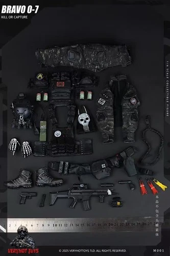 VERYHOT TOYS M001 1/6 Scale BRAVO 0-7 Ghost Box Set ( no body & head )