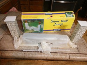 Vintage 2008 Breyer Horse  Stone Wall Jump #2011