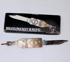 VINTAGE PARKER JAPAN COCA-COLA BRASS POCKET KNIFE IN BOX