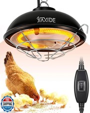 350W Dual-Mode Heat Lamp for Chickens - Long-Lasting Brooder Heater Bulb,Chic