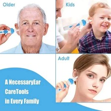 Safety Electric Cordless Vacuum Ear Cleaner Wax Remover Painless Cleaning Tool
