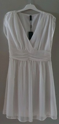 Vero Moda Kleid Gr.L Neu Mit Etikett Weiss Elegant