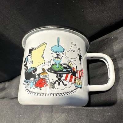 WOW SHIPS FREE HTF Rare Muurla Moomin Family At Home Enamel Mug Great Condition