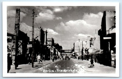 RPPC Friedrichstrasse - Berlin GERMANY Postcard