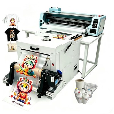  Dual XP600 Printhead 24 inches Wide A1 DTF Printer for Clothes Textile 