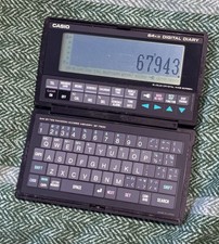 Casio SF 7500 Electronic Digital Diary 64K Vintage Calculator - Working 