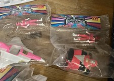 Lot Of 5 McDonald  s 1995 Mighty Morphin Power Rangers The Movie Toys In Bags