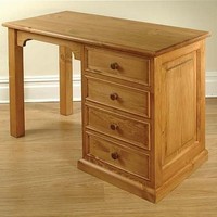 Hampton Waxed Pine Furniture Small Pc Office Computer Desk Hampton Waxed Pine Furniture Small Pc Office Computer Desk