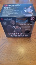 Monbebe Bolt 9-in-1 Baby Carrier and Hip Seat 12-40lbs NEW FREE SHIPPING