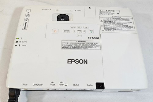 Epson EB-1761W Proiettore LCD, Proiettore Cinema, Modello H478B, Con Telecomando, Custodia - Foto 10 di 23
