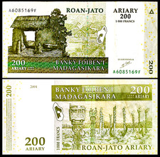 Billet, Madagascar, 200 Ariary, 2004-2006, 2004, KM:87a BE