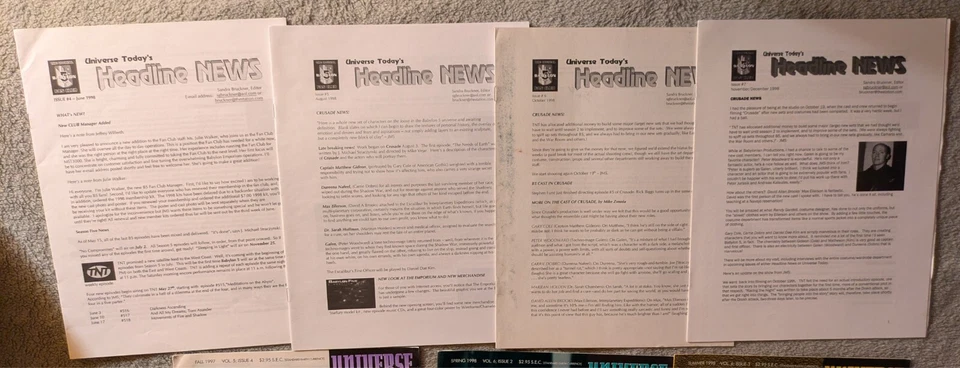 Babylon 5 Fansplosion Lot - Universe Today, Headline News, B5 Magazine, Fan Club Foto 2 de 4