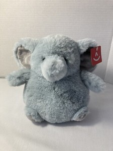 Aurora Nubbies Elephant 8” Gray Plush With Tag