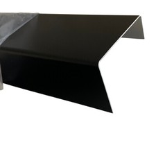 Abdeckprofil Einfassprofil Alu RAL9005 1,0mm schwarz Abdeckschiene bis 2 Meter