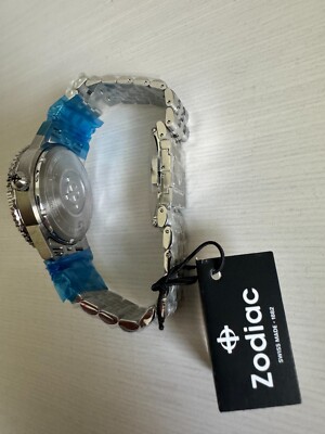 NEW Zodiac Super Sea Wolf 53 Compression Automatic Silver Black