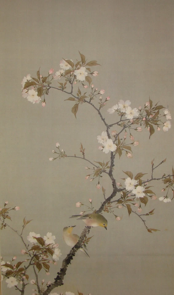 Cherry Blossoms with Birds by Oda Kaisen 小田海僊 | Print  #1004 - Image 4 of 4