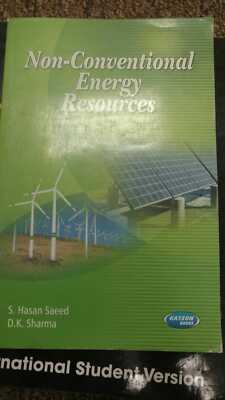 9789350142288 Non-Conventional Energy Resources (Paperback) by S.Hasan Saeed and