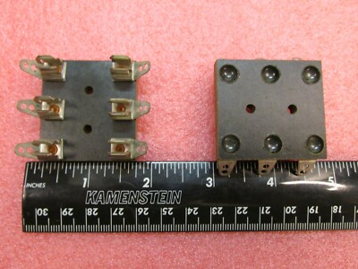 Fuse Holder Block Phenolic Base 3-Pole Position Way 0.25'' X 1.25'', Fast Shipping