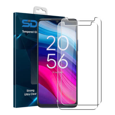 2x Tempered Glass Screen Protector for TCL 505 Clear