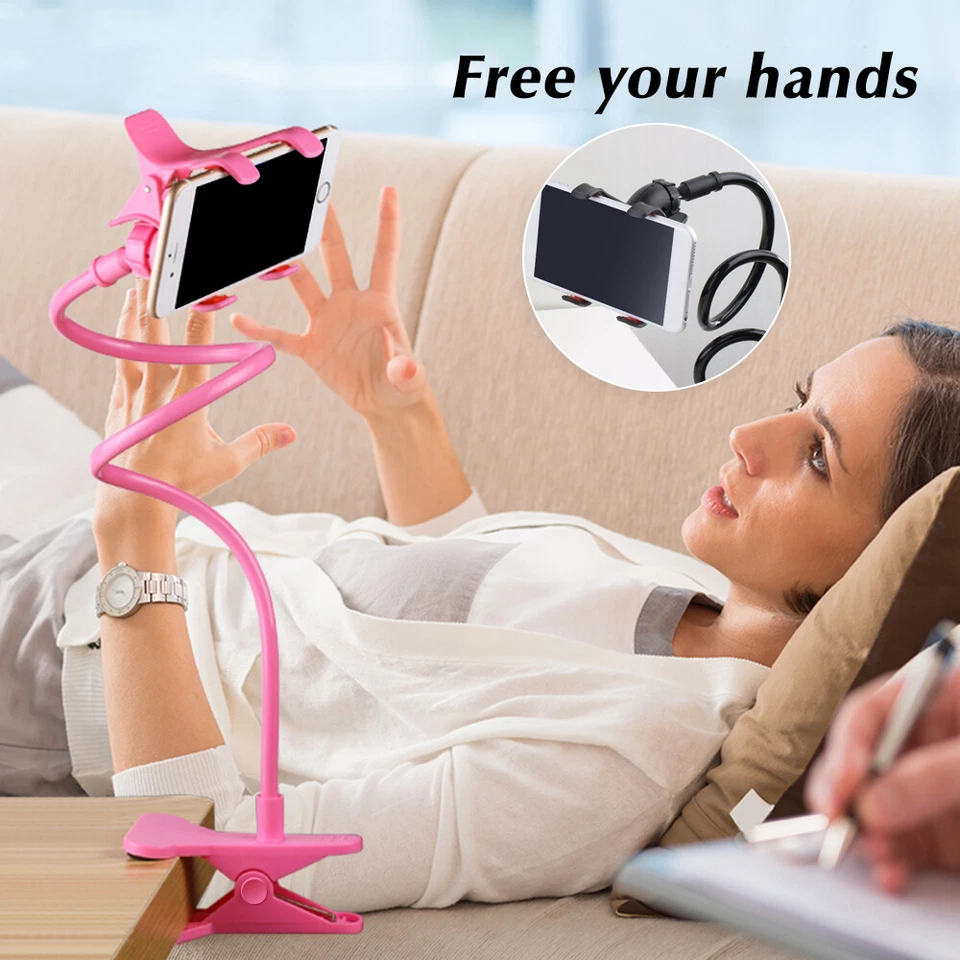 Universal Phone Holder Flexible 360 Degree Clip for Mobile Cell Lazy Bed Desktop - Image 3 of 4