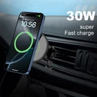 30W Magnetic Wireless Car Charger Air Vent Holder For iPhone 17 Pro Max 16 15 14