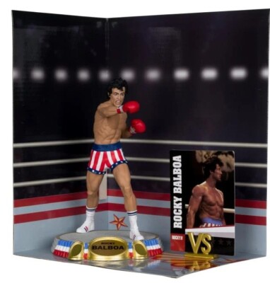 McFarlane Toys Rocky IV Movie Maniacs Rocky Balboa 6-Inch Posed