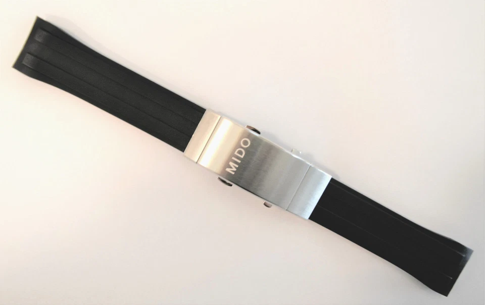 Оригинальный MIDO Ocean Star модель M026430A черный резиновый ремень группы с застежкой пряжки - Изображение 2 из 4