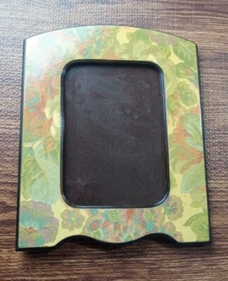 Vintage Selli Florence Italy 6 3/4'' X 4.5'' Floral Picture Frame