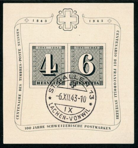 Switzerland 1943 SG.MS430b F/U (2) - Afbeelding 1 van 1