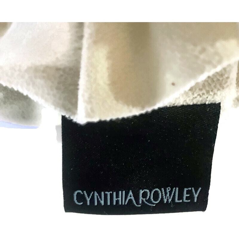 Cynthia Rowley Decorative Throw Pillow Cream Ivory Ruffles Round 14" eBay