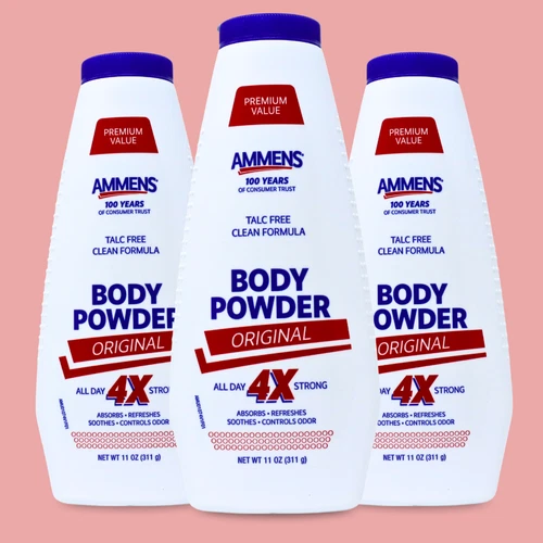 Ammens Medicated Original Powder - Talc-Free Odor Control 11 fl oz (3-Pack)