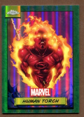その他 Topps Marvel Human Torch PSA 9 5/5 Human Torch [Gold] #87