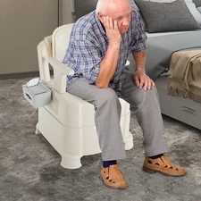 Bedside Commode Portable Toilet Toilet with Sensor Night Light High-quality New