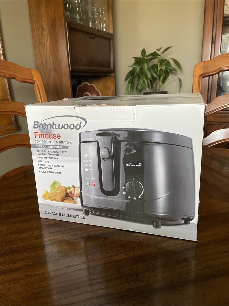 BRENTWOOD APPLIANCES DF-725 Brentwood Appliances 2.5 Liter Deep Fryer (Black) BRENTWOOD APPLIANCES DF-725 Brentwood Appliances 2.5 Liter Deep Fryer (Black)