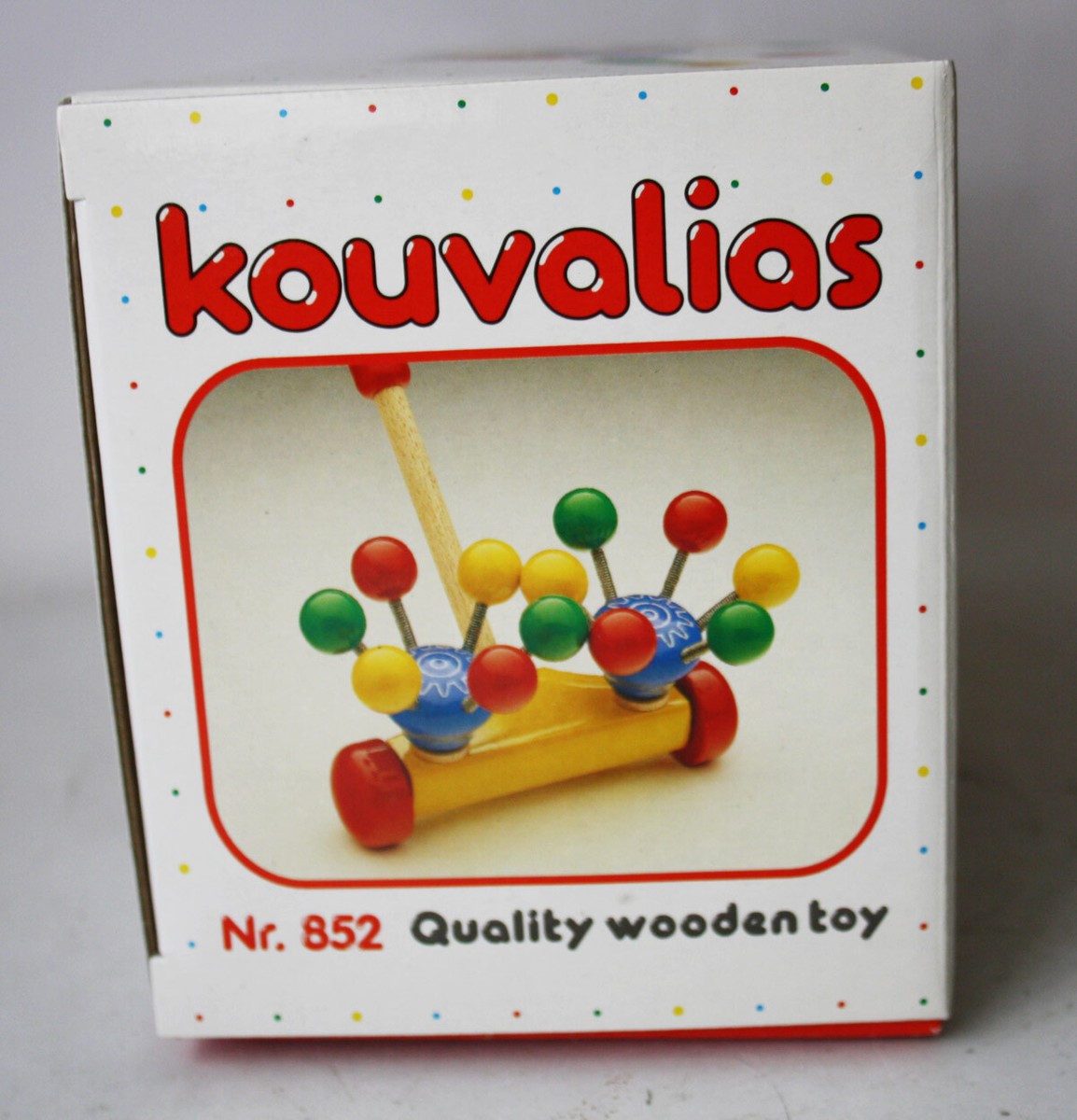 Very Rare Vintage 80's Kouvalias Galaxy Rotating Wooden Greek Toy