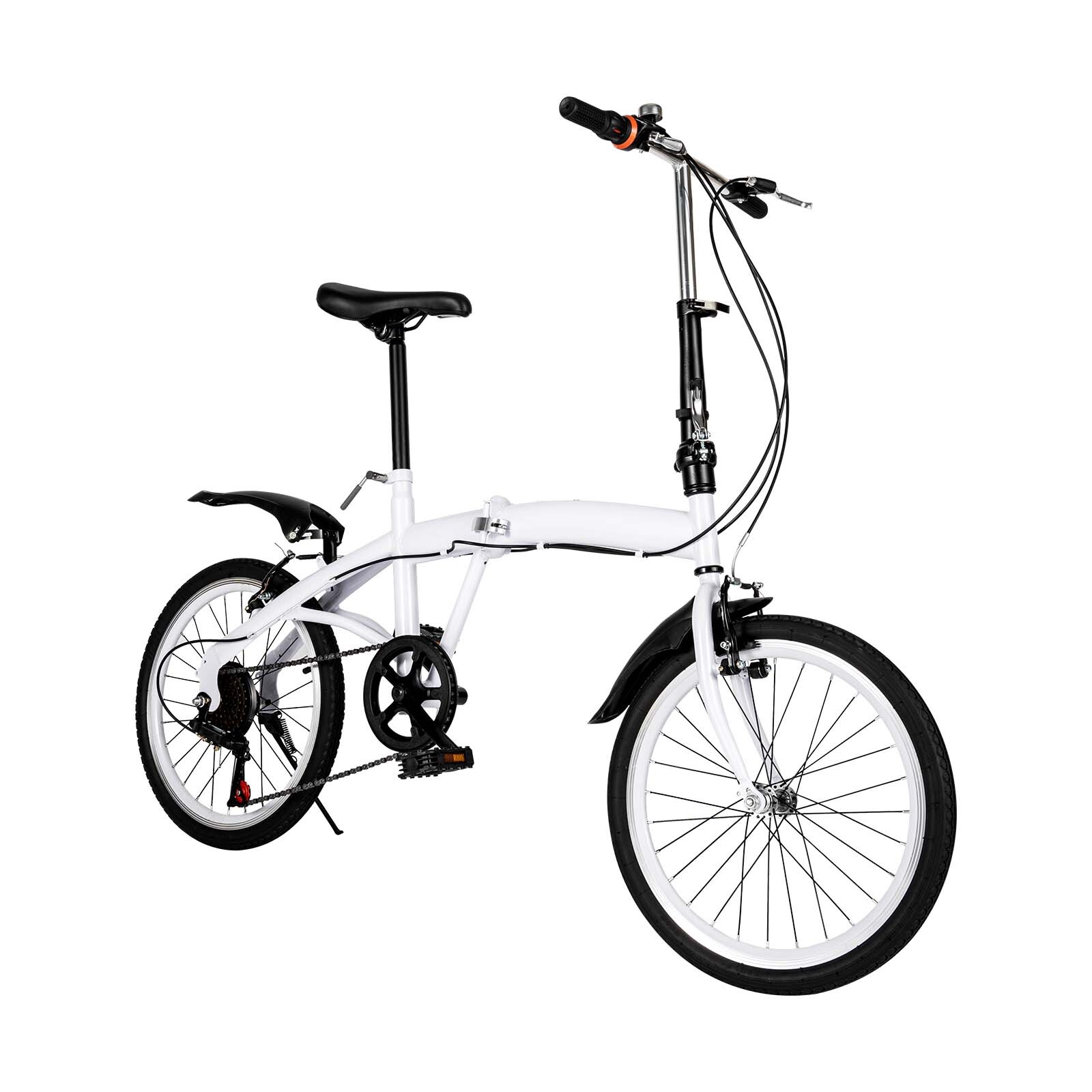 20" Adult Folding Bike, 6 Speed Foldable Bike Compact Folding Bicycle for Adult