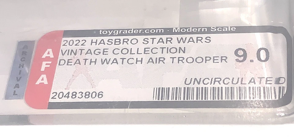 Star Wars Clone Wars VC247 Death Watch Airborne Trooper AFA 9.0 Uncirculated UV - image 4 of 4