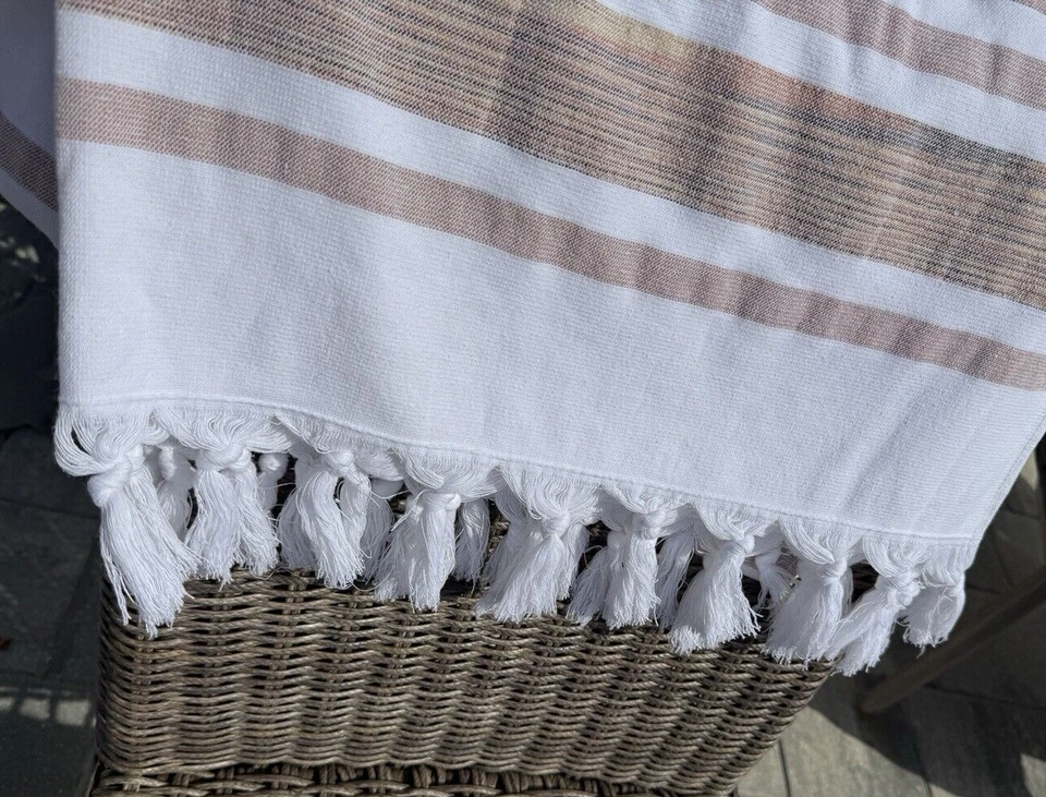 Toalla de playa turca, toalla de baño súper absorbente, de gran tamaño Foto 4 de 4