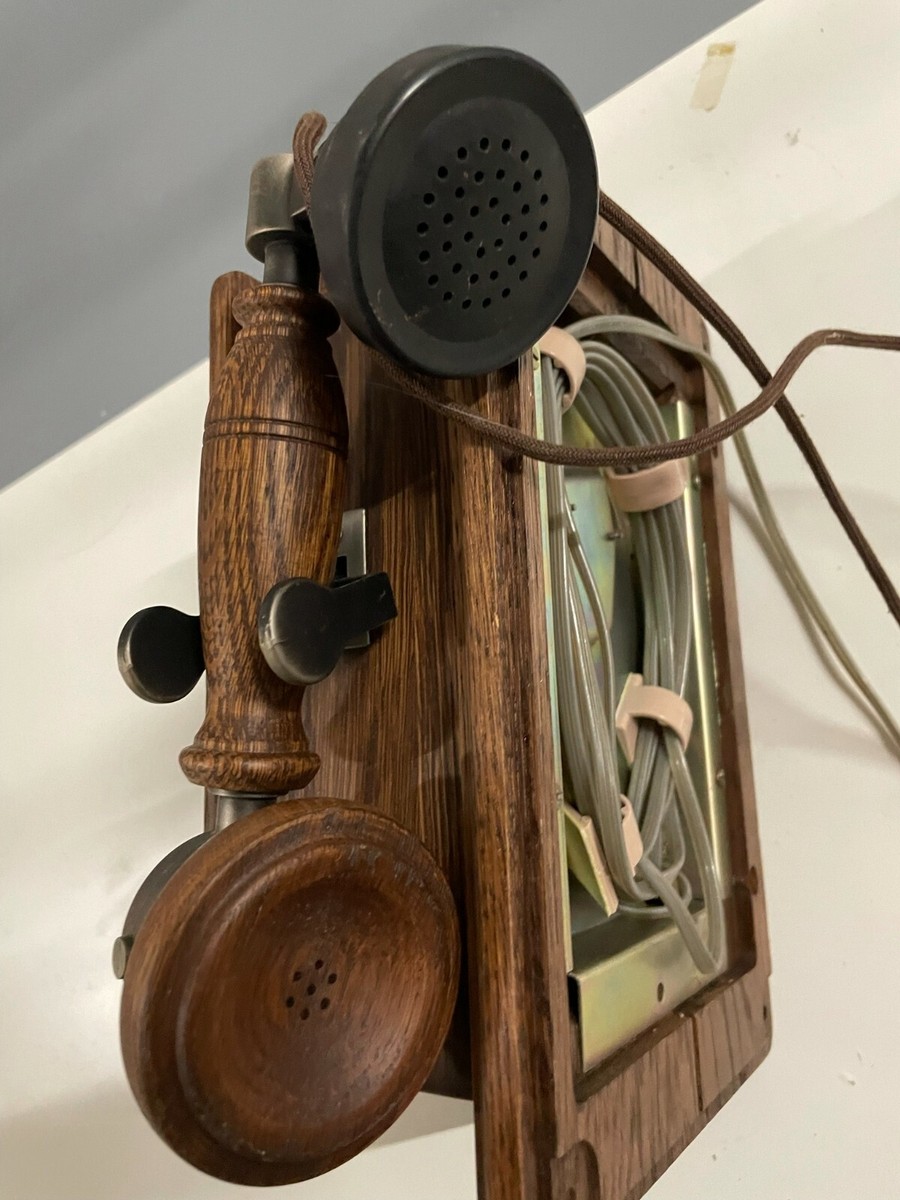 Western Electric Rotary Wooden Wall Phone Model 951A1-3 UK