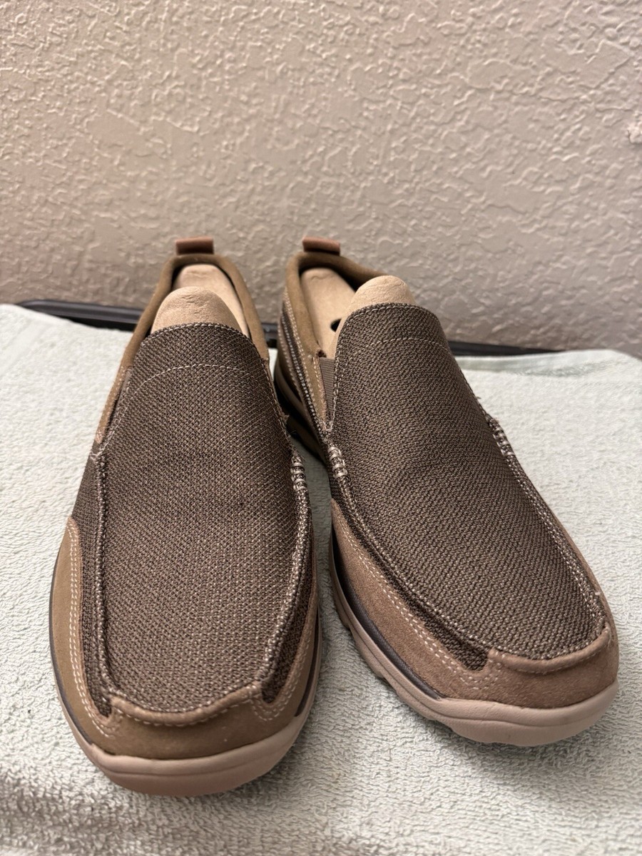 Skechers Superior Milford Slip On Light Brown Loafers Men  display picture 2
