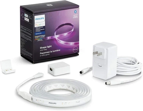 Philips Hue White and Color Smart Lightstrip Plus 2m/6ft Base Kit With Bluetooth