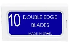 ISRAELI MADE Crystal Razor Double Edge Shaving Blades By Personna 10 Blades Pack